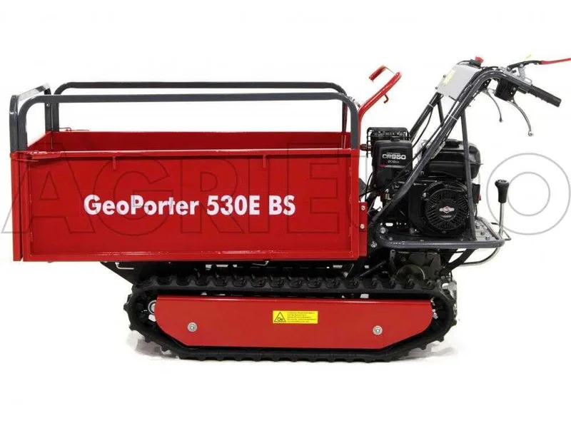 Brouette à moteur GeoTech Pro GeoPorter 530E BS CR950, benne extensible - charge 500 kg