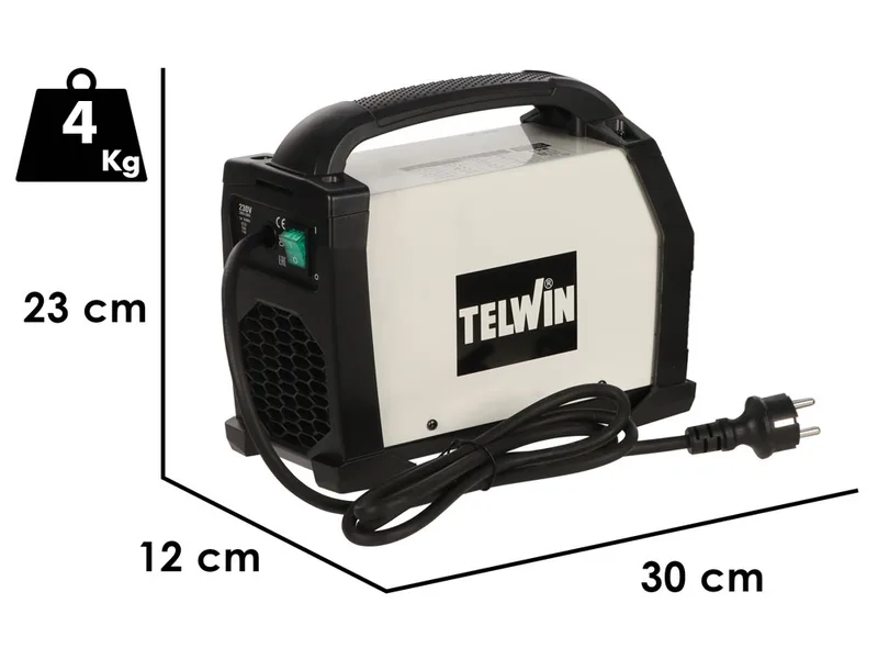 Telwin T-ARC 214 – Poste à souder Inverter (MMA, TIG) – Courant continu (DC)
