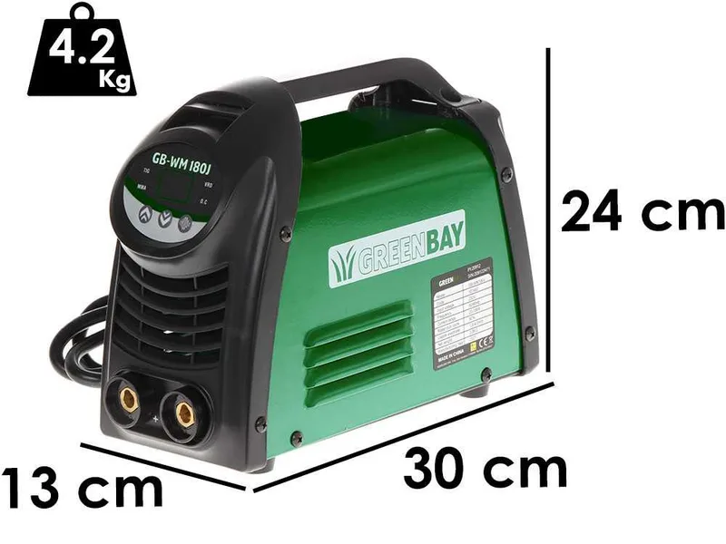 Poste à souder inverter à électrode à courant continu greenbay gb-wm 180J - 180A - avec Kit mma