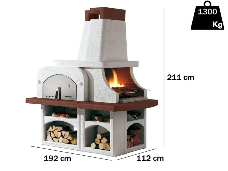 Palazzetti Parenzo - Barbecue en maçonnerie avec four