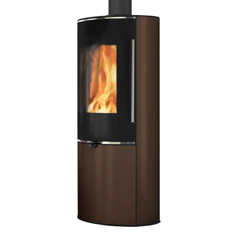 Poêle à bois Edilkamin Tally 8 Up en acier bronze