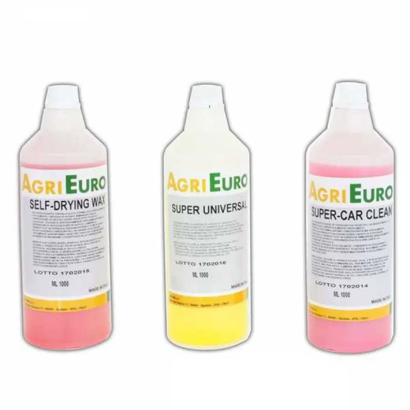 Set 3 détergents professionnels pour nettoyeur haute pression - spécifiques pour le Nettoyage Auto - 3 flacons de 1 L