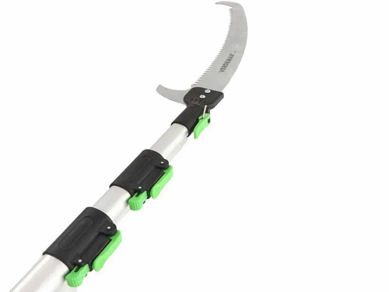 Scie de jardin Verdemax + Perche télescopique 3 sections 130-310 cm