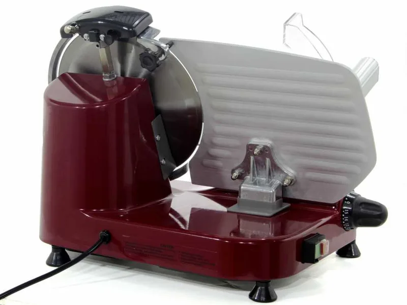 DCG AS2495 Rouge - Trancheuse avec lame de 250mm inox. Corps en aluminium moulé sous pression - 300W