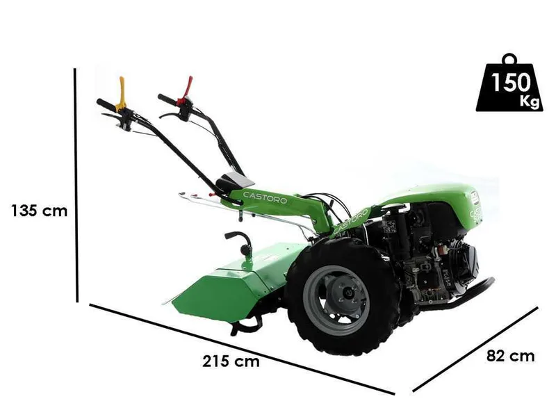 Lampacrescia MGM Castoro Super - Motoculteur diesel - Kohler Lombardini 441 cm3
