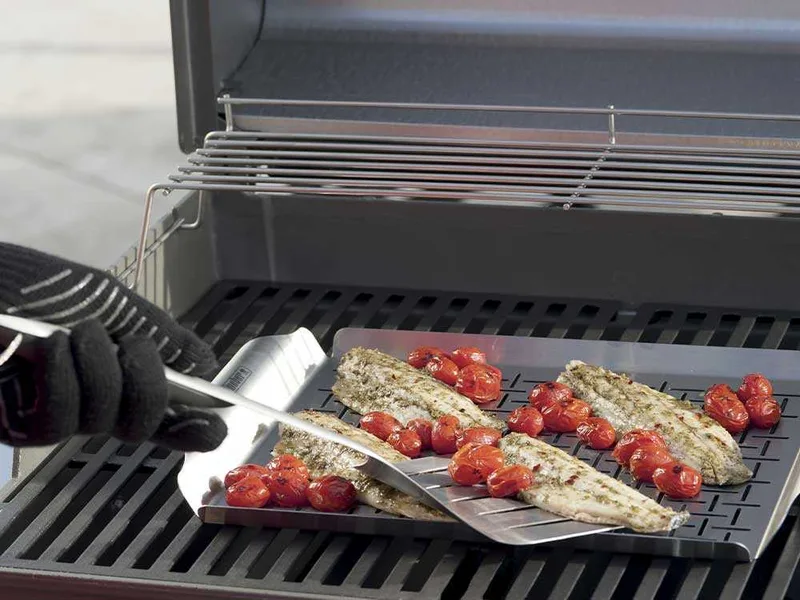 Plat de cuisson Deluxe en acier inox Weber