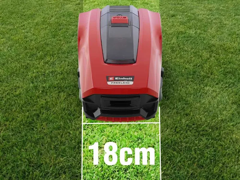 Einhell FREELEXO 300 - Robot tondeuse avec fil périphérique - Batterie au lithium 18 V/2 Ah
