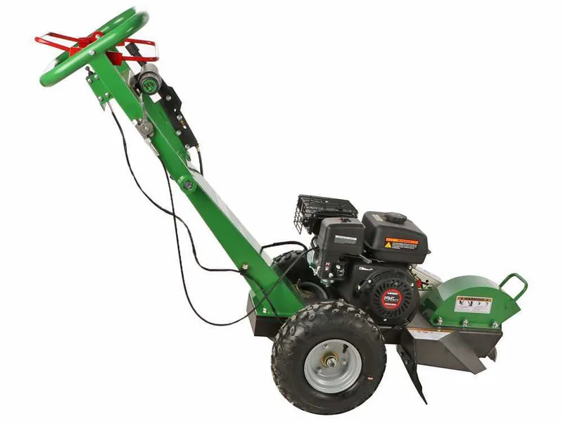 GreenBay Deep L-200 - Rogneuse de souche - Moteur Loncin 196 cm3 - Roue de coupe avec 8 lames en carbure de tungstène