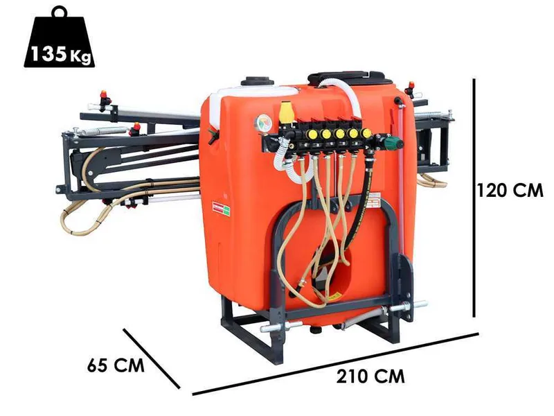 Dal Degan MANDA 300L - Pulvérisateur pour désherbage à tracteur - Cuve 300L - Barre 10 m - Pompe BP 60K