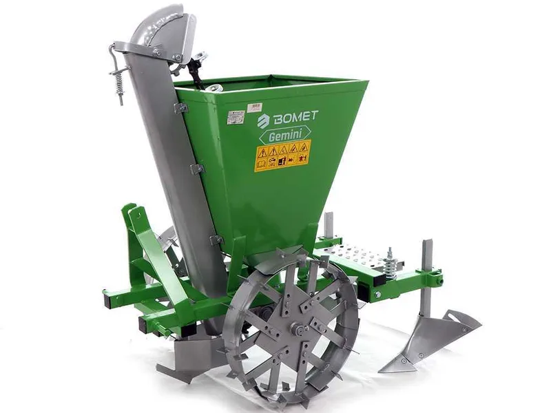 Bomet Gemini - Planteuse de pommes de terre à une rangée - Roues métalliques réglables