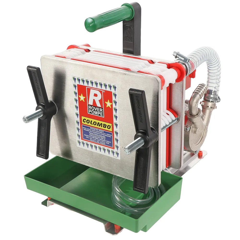 Rover Colombo INOX 6 - Filtre à plaques pour vin - Pompe œnologique NOVAX