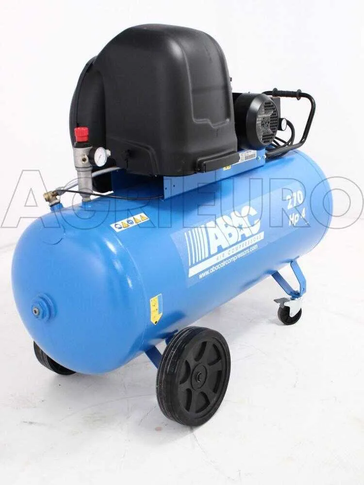 Abac silent A39B 270 CT4 - Compresseur d'air électrique triphasé par courroie silencieux - Moteur 4 CV - 270 litres