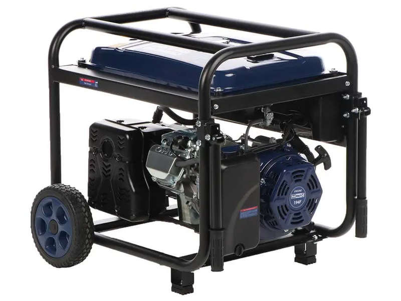 BullMach AMBRA 13800 E - Groupe électrogène sur chariot à essence avec AVR 10 Kw monophasé - Cadran ATS inclus