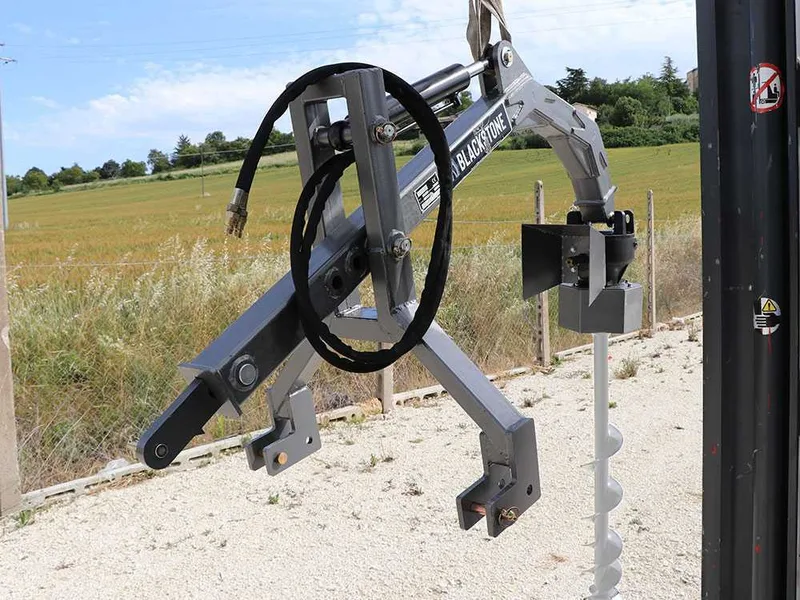 BlackStone BHD500 hr - Tarière pour tracteur - Système de poussée hydraulique - mèche non incluse