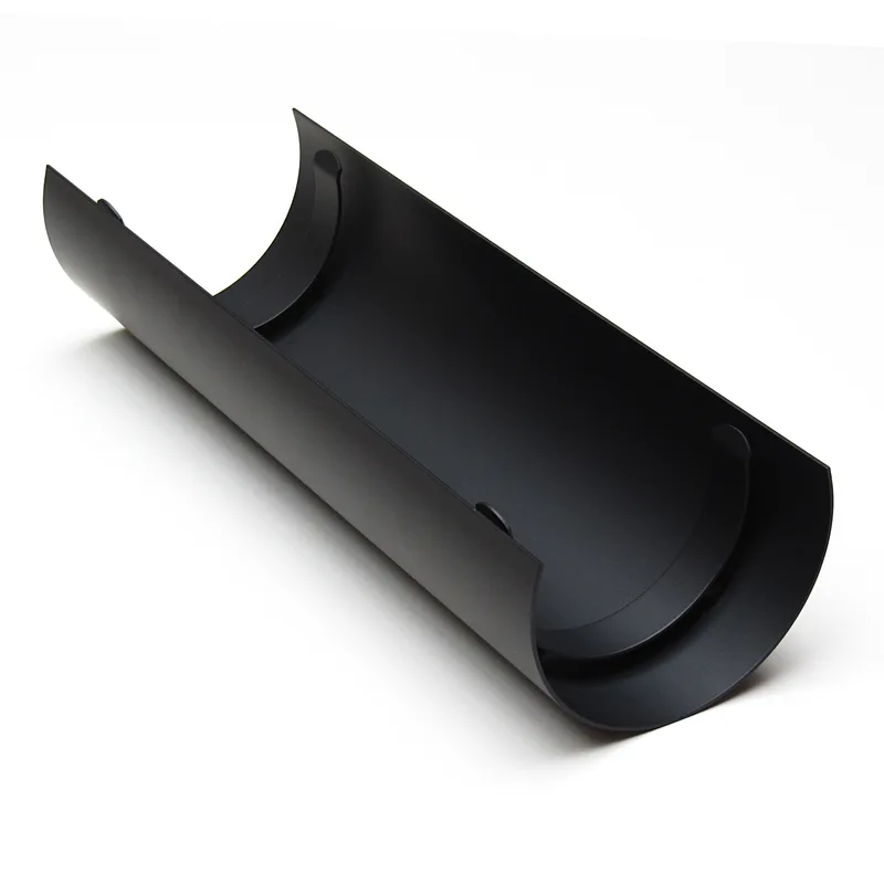 Raik Basic écran thermique 150mm noir L: 460mm pour tuyau de fumée / conduit de fumée