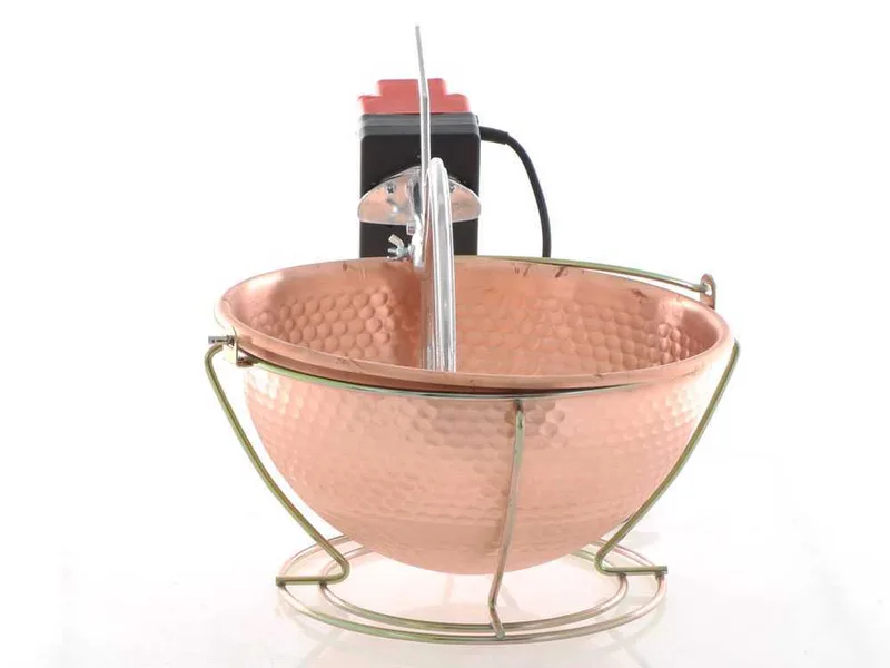 Chaudron électrique en cuivre martelé pour polenta - NuovaFac Cuoca Automatica base ronde 6L - 24W