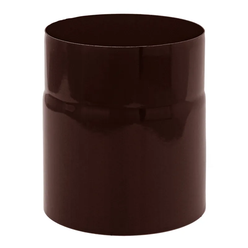 Tube de raccordement / Tuyau de poêle émaillé 150mm - 150mm Marron
