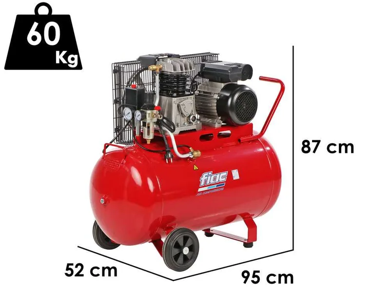 Fiac AB 100/268 M - Compresseur électrique monophasé à courroie - Moteur 2 CV - 100 L