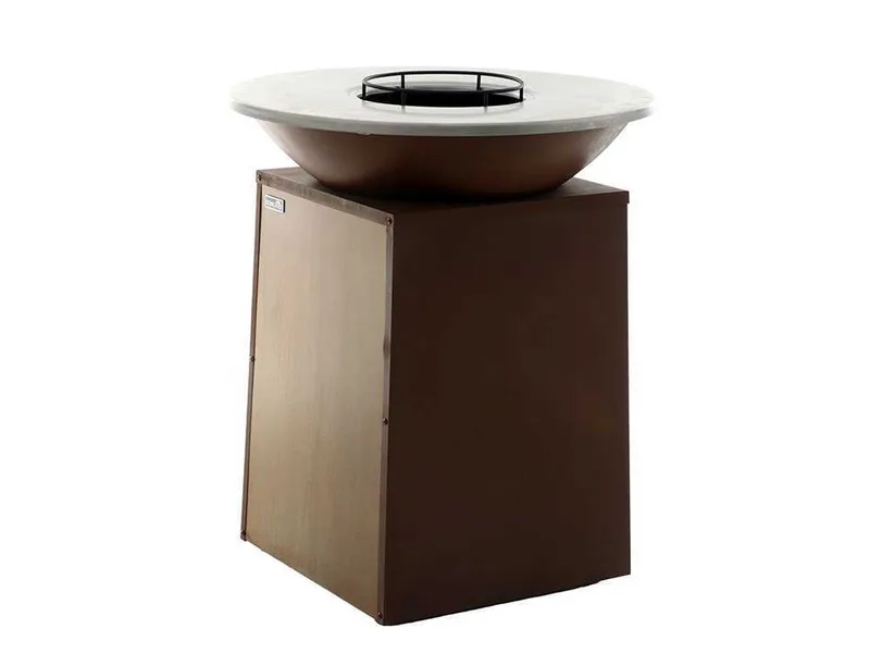 RoyalFood COR-4000 - Barbecue à bois en corten