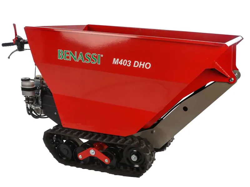 Benassi M403DHO - Brouette à chenilles - Benne hydraulique dumper - Capacité 400 kg