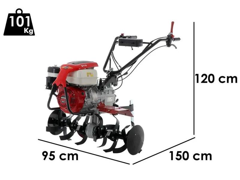 Barbieri B/115 Motobineuse à essence 9 CV - Moteur Honda GX270