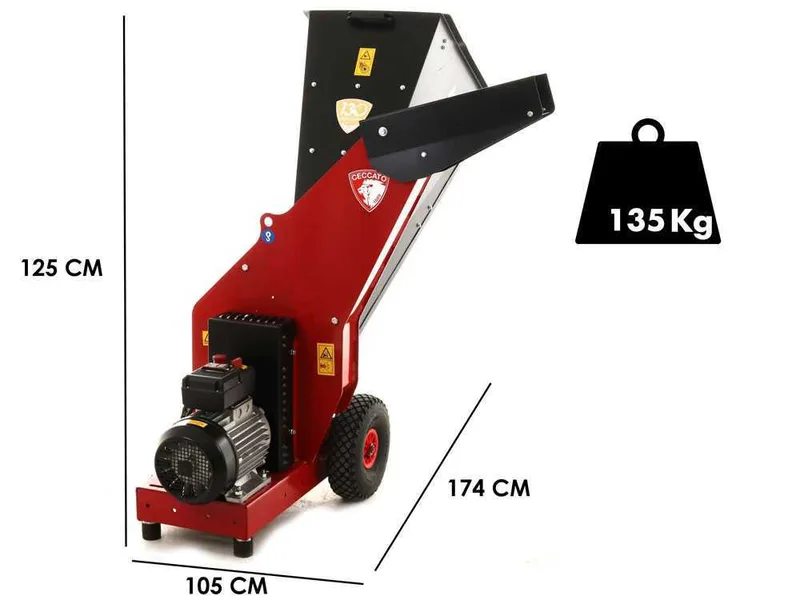 Ceccato Tritone Maxi Electric - Broyeur avec moteur électrique - Triphasé 7.5 CV