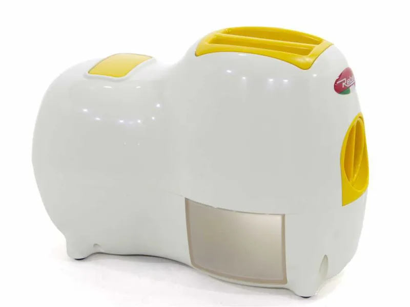 Reber Fido 9250 BG - Râpe électrique de table - Blanche et Jaune - Avec moteur de 140W