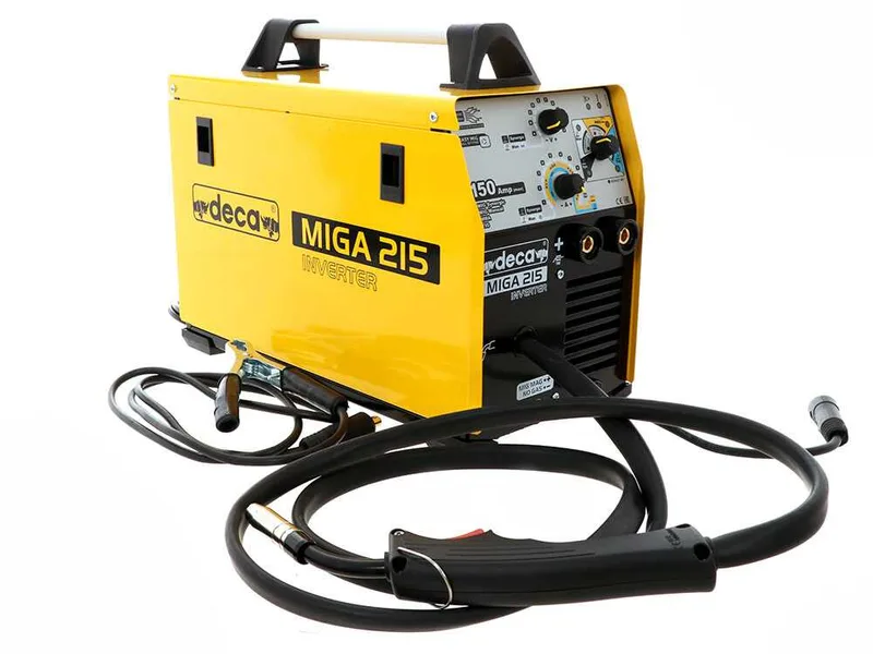 Poste à souder à fil inverter multi-procédés continu Deca miga 215 1Ph 230/50-60 - gaz/no gaz