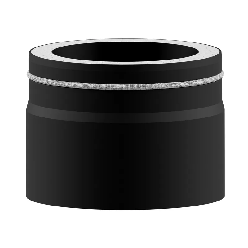 Raik Lifestyle DUO élément de longueur 130mm noir L: 150mm pour tuyau de fumée / conduit de fumée
