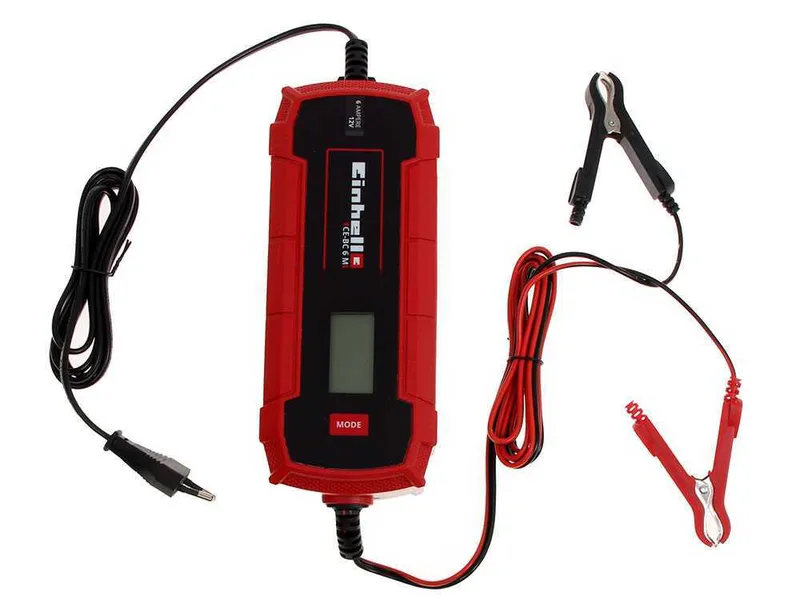 Einhell CE-BC 6M - Chargeur de voiture automatique - 12V - batteries de voiture et moto jusqu'à 150A