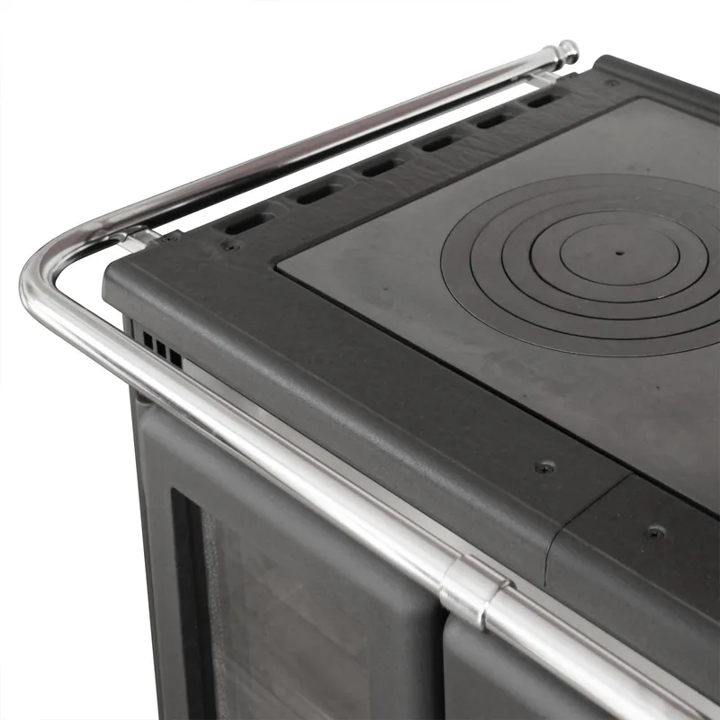 La Nordica Rosa XXL 16 cuisinière à bois Majolica Bordeaux
