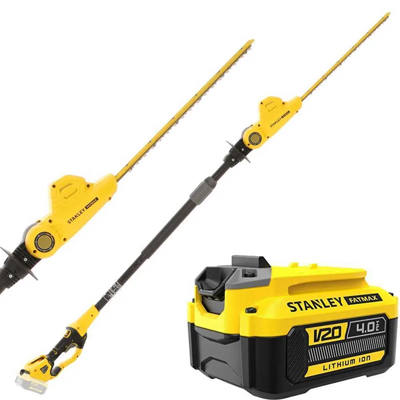 Stanley fatmax V20 - Taille-haie sur perche télescopique électrique à batterie 18V/4Ah