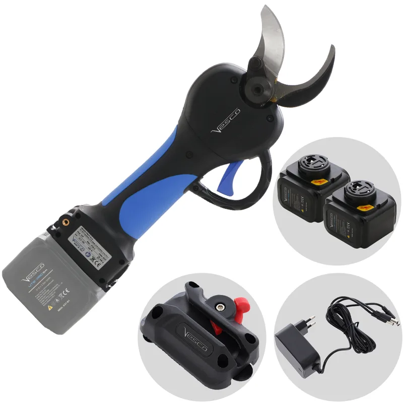 VESCO X37 - Sécateur électrique à batterie - 2x 21,6 V 2,5 Ah - Diamètre de coupe 37 mm