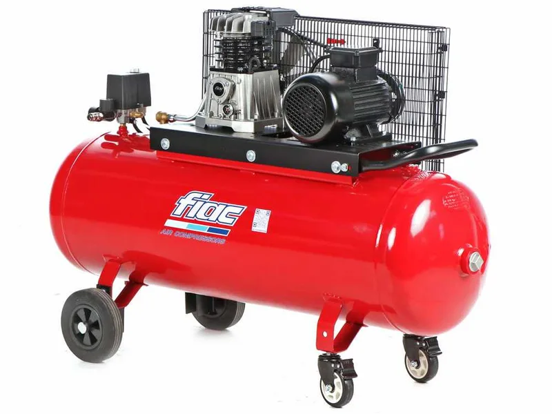 Fiac AB 150/348 - Compresseur d'air électrique triphasé à courroie - Moteur 3 CV - 150 L