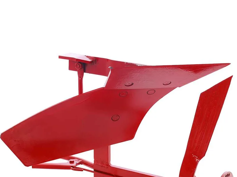 Charrue réversible à versoir pivotant V180-05 avec attelage à deux boulons réglable et barre porte-outils - Pour motoculteurs de 6 à 10 CV