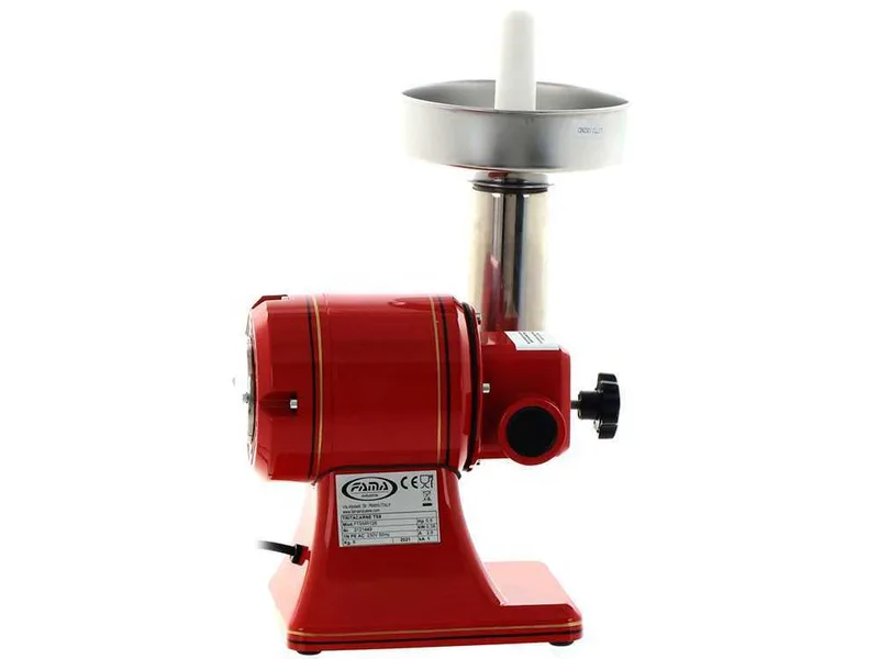 Fama TS8R Retrò - Hachoir à viande électrique - Corps en aluminium - Groupe de hachage en aluminium - 230V