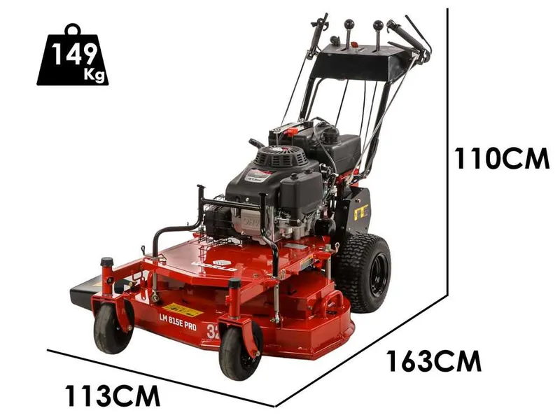 Blue Bird LM 815E PRO - Tondeuse à gazon thermique - Largeur de coupe 81 cm - Démarrage électrique