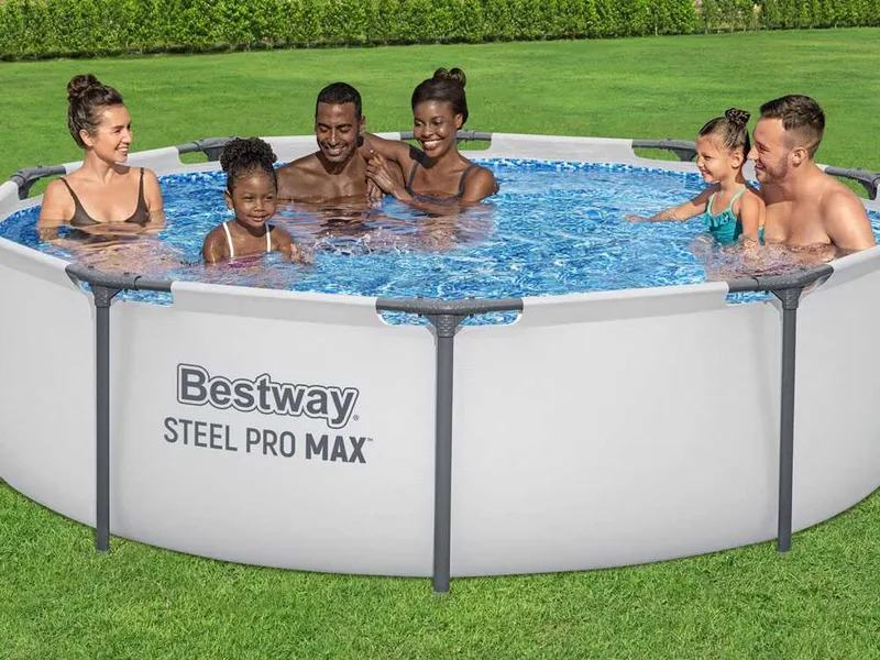 Bestway Steel Pro Max 56408 - Ø305x76 cm - Piscine ronde + pompe de filtration 16 W