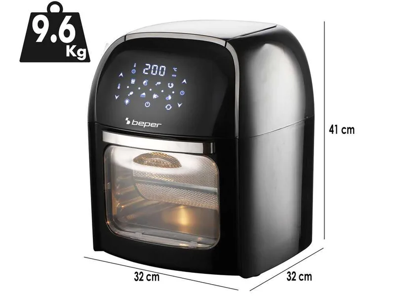 Beper P101FRI012 - Four électrique - Friteuse sans huile numérique 12L