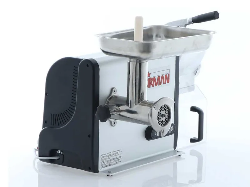 Sirman TCG 12 Dakota - Hachoir à viande électrique - Râpe intégrée - en aluminium et acier inox - 1100W