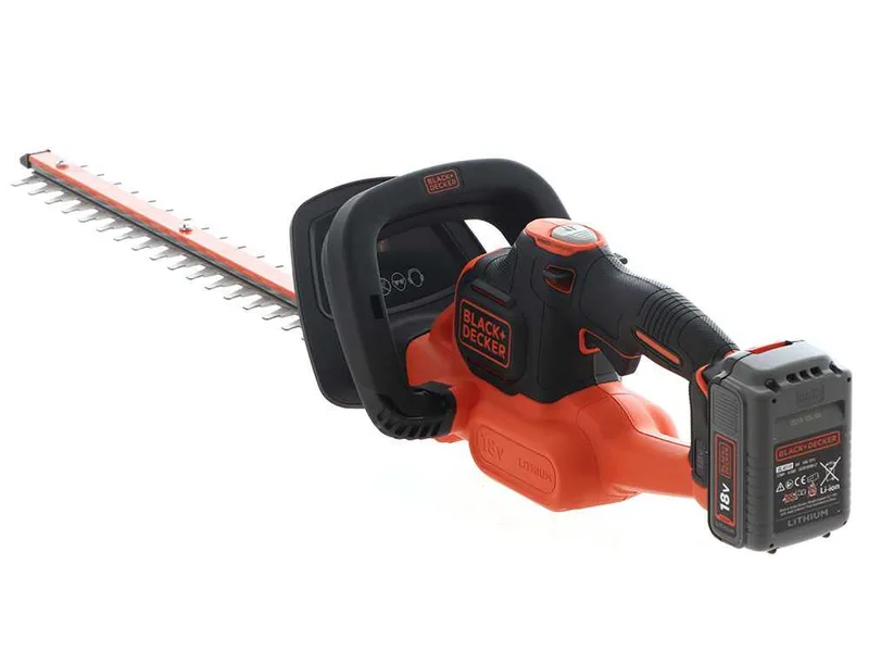 Taille-haie électrique à batterie Black & Decker GTC18504PC-QW 18V 4Ah + une batterie 18V 2Ah - lamier 50 cm