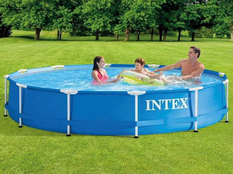 Intex Metal Frame 28212NP - Ø366x76 cm - Piscine ronde + Épurateur à cartouche