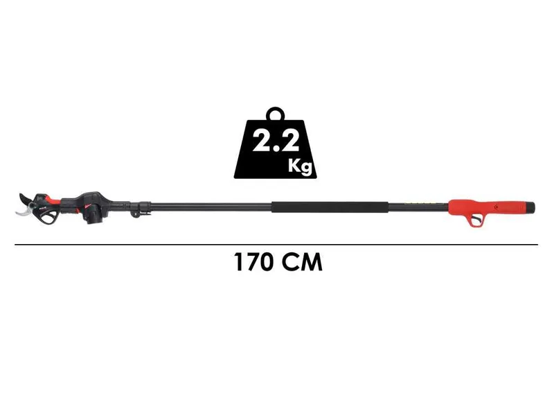 Blue Bird PS 23-35 - Sécateur électrique sur perche - 3x 14,4 V 2,5 Ah - Diamètre de coupe 35 mm