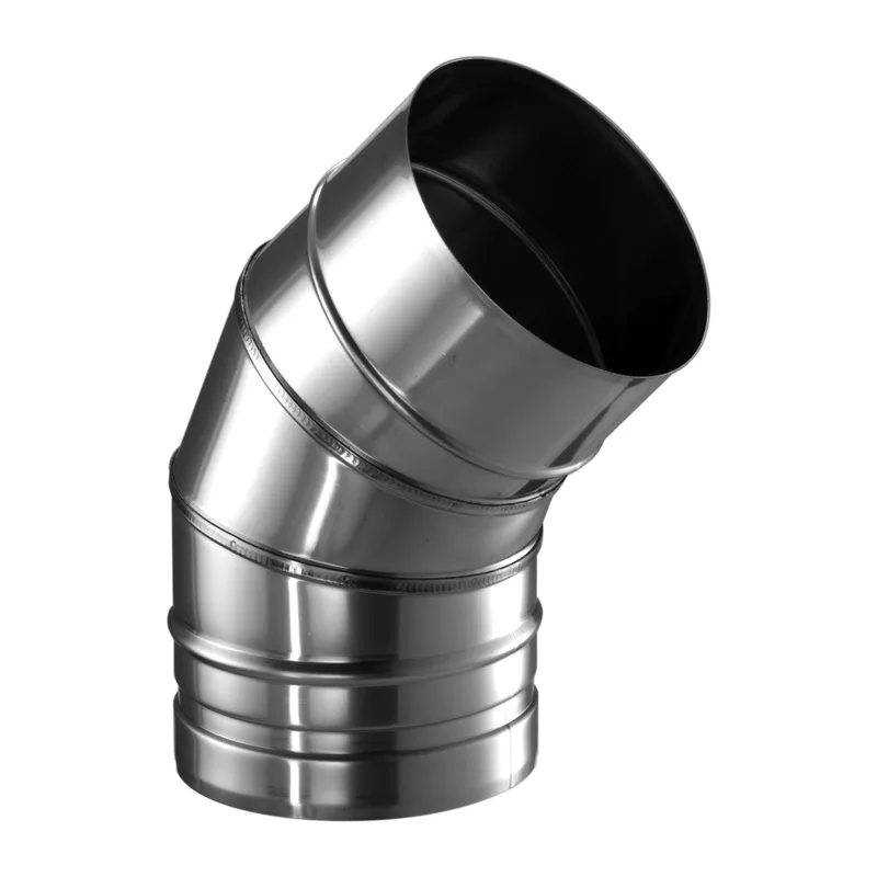 Schiedel PRIMA PLUS coude 0-45° orientable Ø150 mm simple paroi mat