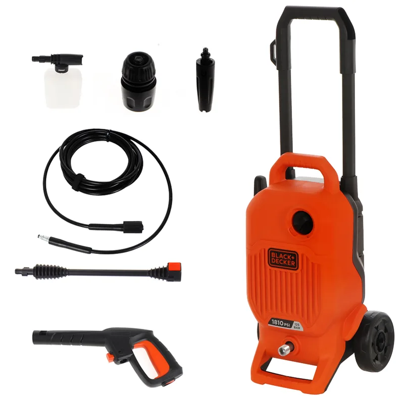 Black & Decker BEPW1700-QS - Nettoyeur haute pression à eau froide - 125 bar - 408 l/h