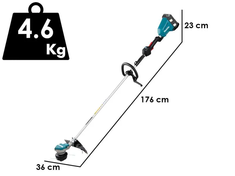 Makita DUR368LZ - Débroussailleuse à batterie - 2 x 18 V 6 Ah