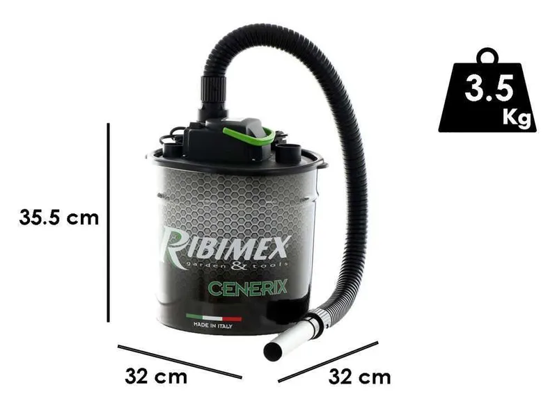 Aspirateur à cendres moyen 18 lt bidon Ribimex Cenerix - Souffleur
