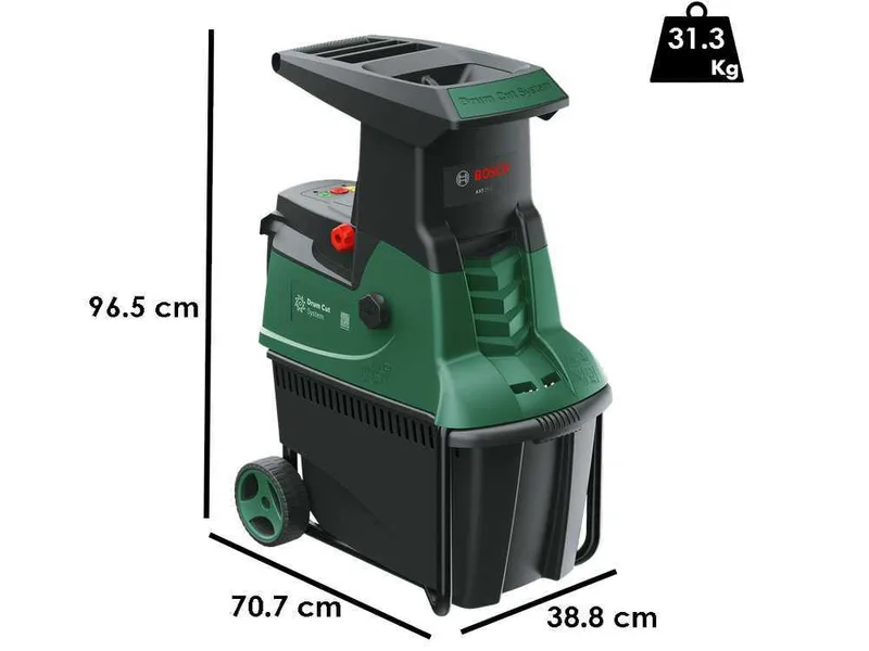 Bosch AXT 25 D - Broyeur électrique - Bac de récupération 53 L