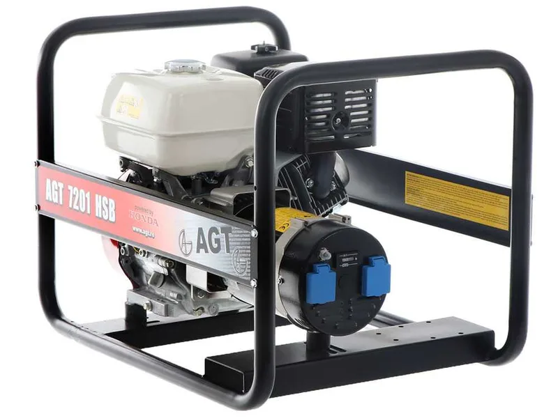 AGT 7201 HSB - Groupe électrogène 6.1 kW monophasé à essence - Continu 5.7 kW Monophasé
