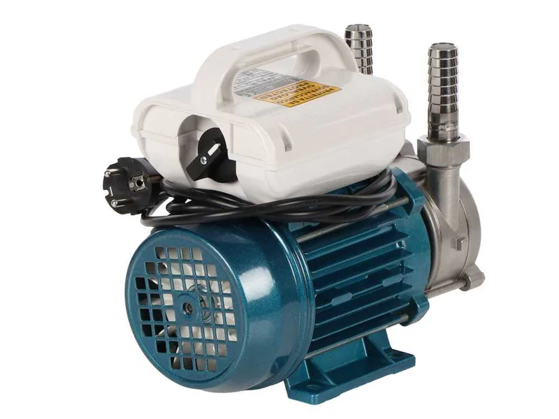 Tellarini ALM 20-SR - Pompe électrique de transfert d'huile en acier inoxydable - Raccord droits en acier inoxydable - Monophasé - 230V - Choisissez vos raccords